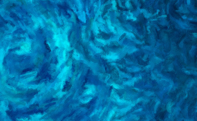 Abstract texture background. Digital painting in Vincent Van Gogh style artwork. Hand drawn artistic pattern. Modern art. Good for printed pictures, postcards, posters or wallpapers and textile print.