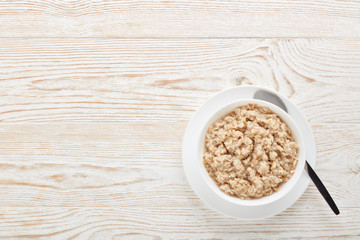 Oatmeal porridge. Healthy breakfast