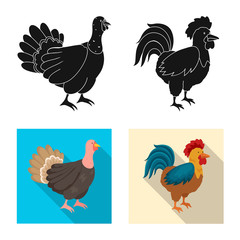 Vector illustration of breeding and kitchen symbol. Collection of breeding and organic vector icon for stock.