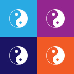 Taoism Taijitu sign icon. Element of religion sign icon for mobile concept and web apps. Detailed Taoism Taijitu icon can be used for web and mobile