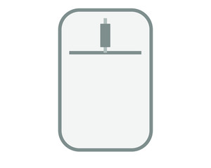 Simple icon vector, with computer mouse shape