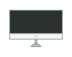 Simple icon vector, shaped like a computer monitor