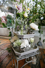 Stunning beautiful scenery at a top-level event, do-it-yourself decor, holiday decorations