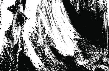Vector brush srokes texture. Distressed uneven texture. Grunge background. Abstract vector illustration. Overlay to create interesting effect and depth. Black isolated on white background. EPS10.