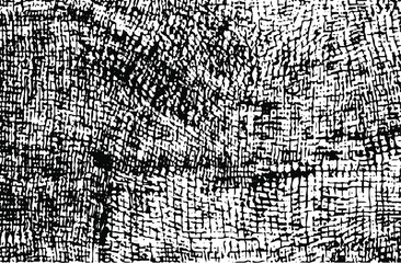 Small uneven spots and particles of debris. Abstract vector texture.  Distressed uneven background. Grunge texture overlay with fine grains isolated on white background. Vector illustration. EPS10.