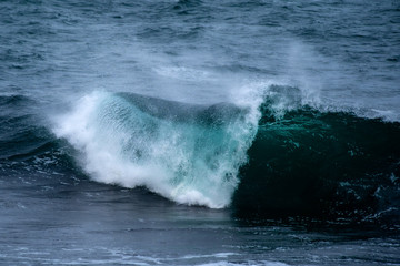 Barents Sea in Arctic Ocean. Kola Peninsula, Russia