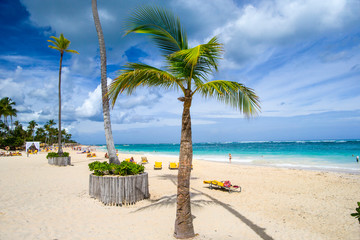 Dominican Republic. Bavaro beach resort of Punta Cana