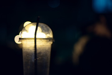 Fototapeta na wymiar lamp in the night