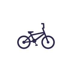 bmx bike icon on white