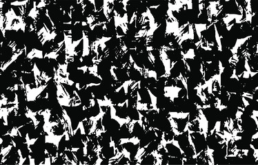 Dark and creepy grunge texture vector. Distressed black overlay texture. Grunge background. Abstract obvious dark worn textured effect. Vector Illustration. Black isolated on white. EPS10.