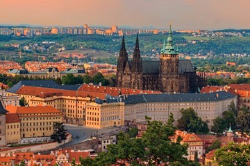 Obraz premium Prague Castle at sunset - Czech republic