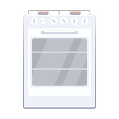 Illustration of a gas cooker flat icon