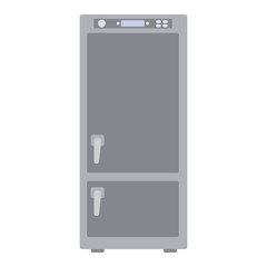 Illustration of a refrigerator flat icon