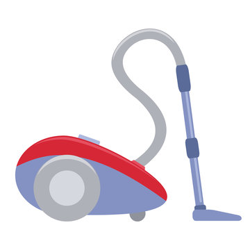 Illustration of a vacuum cleaner flat icon