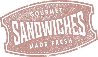 Vintage Sign for Fresh Deli Sandwiches 
