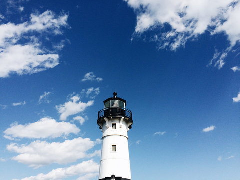 Low angle view of lighthouse