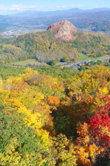 Mt.Showa-shinzan at Lake Toya National Park in Hokkaido, Japan