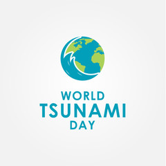 World Tsunami Day Vector Design Template
