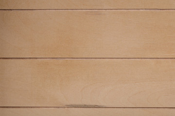 The texture of light wooden stripes closeup.