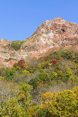 Mt.Showa-shinzan at Lake Toya National Park in Hokkaido, Japan