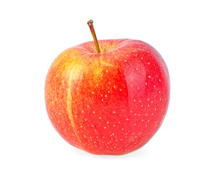 Fresh red apple isolated on white background
