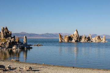 Tufa towers in Mono Lake, California