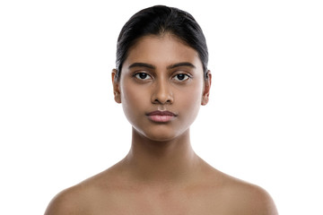 Portrait of young and beautiful Indian woman