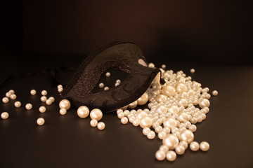 Bunch of multi size pearls on a background.Glamorous pearls milky-way.luxury lifestyle.Holiday decoration.Nice and shiny romantic morning.Love and success.