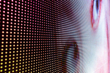 Abstract background of close up LED wall