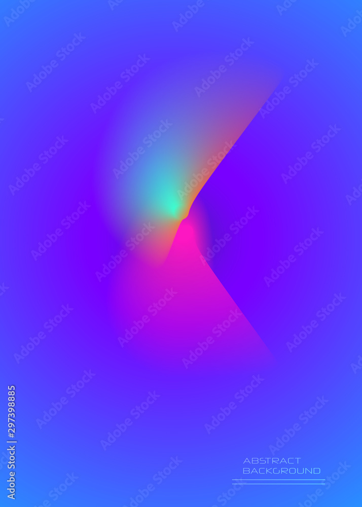 Aufkleber vector abstract background, composition colorful fluid abstraction, holographic and gradient color d