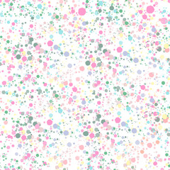 Watercolor Dots Splattered Seamless Pattern