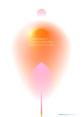 Vector abstract background, Composition colorful fluid abstraction, holographic and gradient color design in A4 size for backgrounds. Layout template for banner, poster, wallpaper, flyer, brochure