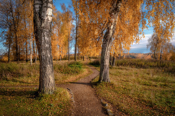 Autumn Paths, Plyos town in October