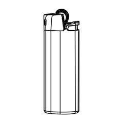 lighter contour vector illustration isolated