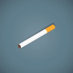 usual cigarette isometric design illustration.