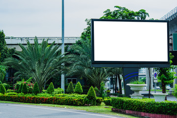billboard blank and blue sky