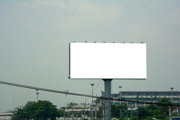 billboard blank and blue sky