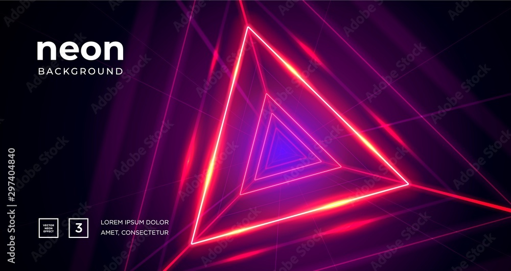 Poster futuristic abstract colorful vector background with glowing electric bright neon lines . abstract mo