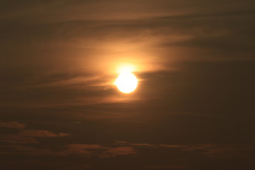 sunset in the sky
