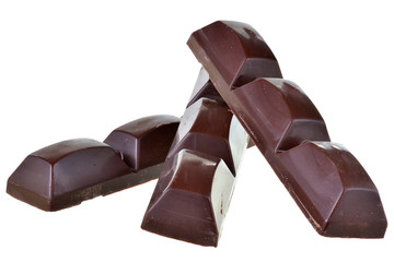 Chocolate bar isolated