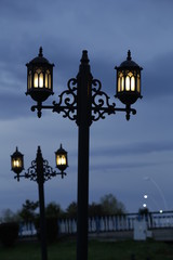 Fototapeta na wymiar street lamp light