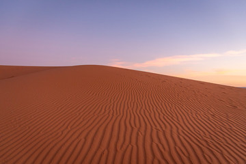 Dunes of the Sahara desert. Erg Chebbi Merzouga Morocco