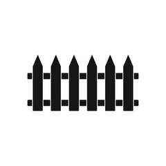 Fence Icon. Flat style vector EPS.