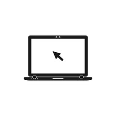 Laptop Computer Icon. Flat style vector EPS.