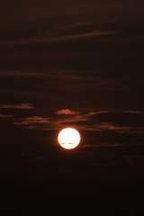 sunset over the sea