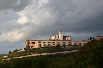 Fototapeta na wymiar Assisi - Basilica di San Francesco