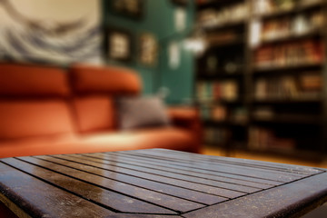 desk of free space for your decoration 