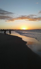 sunset on beach