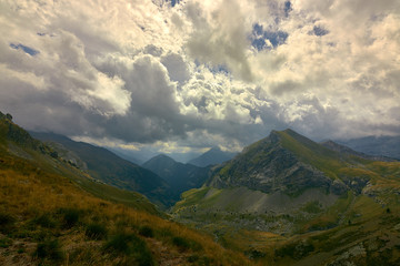 Fototapeta premium Petramulas canyon view, the Pyrenees, Spain