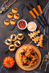 Scary appetizers for Halloween party